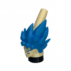 Goku azul boquilla 3D